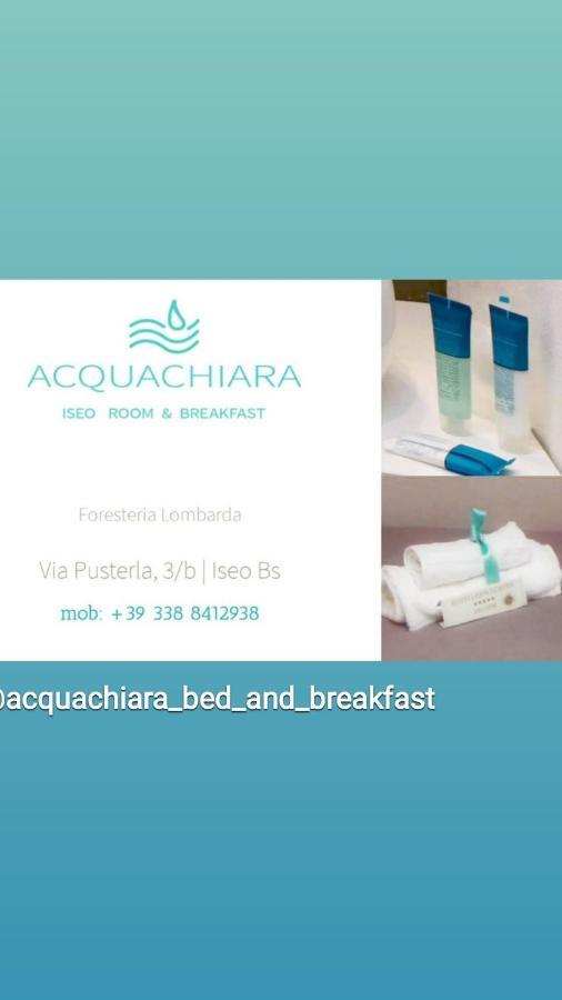 Acquachiara Iseo Deluxe Bed & Breakfast Iseo Center With Garden And Parking Inside Foresteria Exterior photo